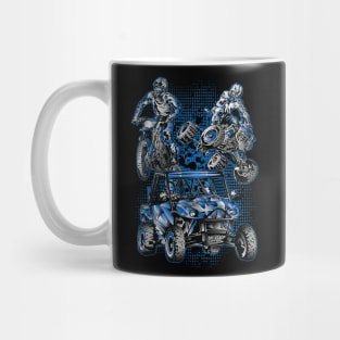 Blue Motocross Extreme Mug